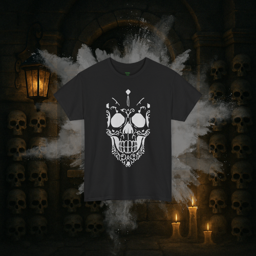White Skull Tee