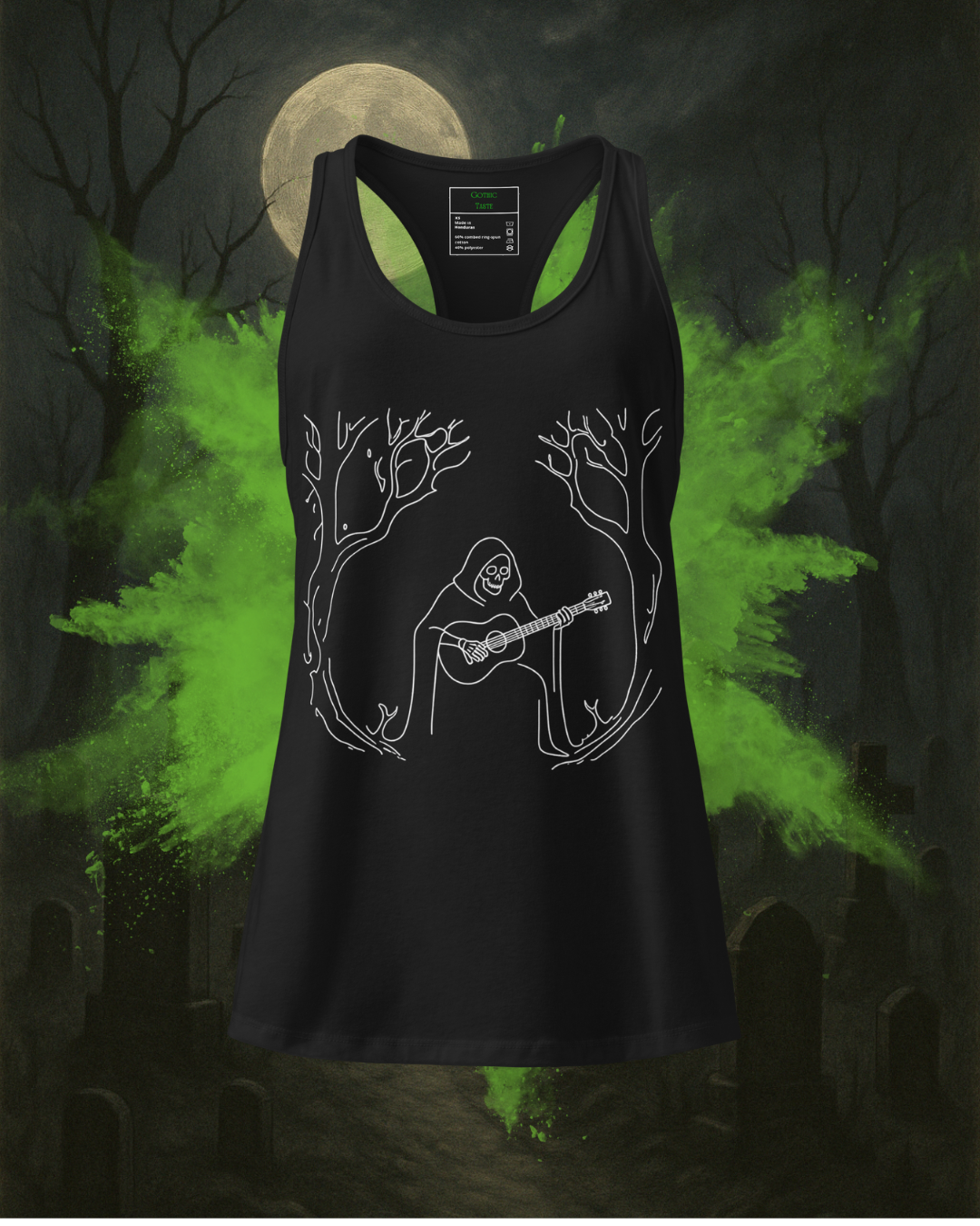 The Lone Boneman V2 Women’s racerback tank top