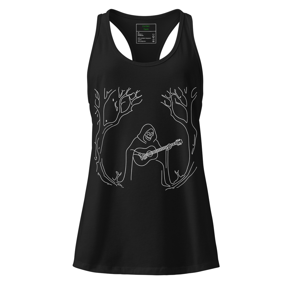The Lone Boneman V2 Women’s racerback tank top